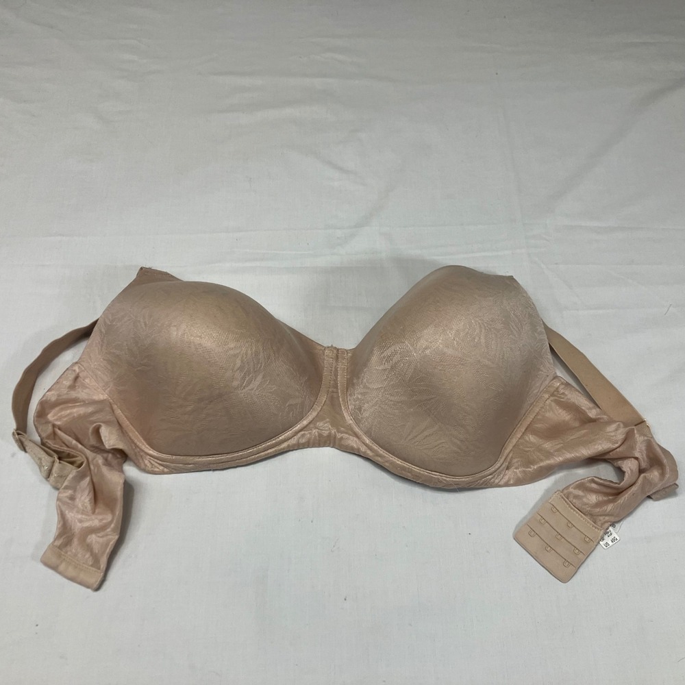 Wacoal Basic‎ Beauty Full Figure Underwire Bra Sand Beige 40G 853307 Jacquard